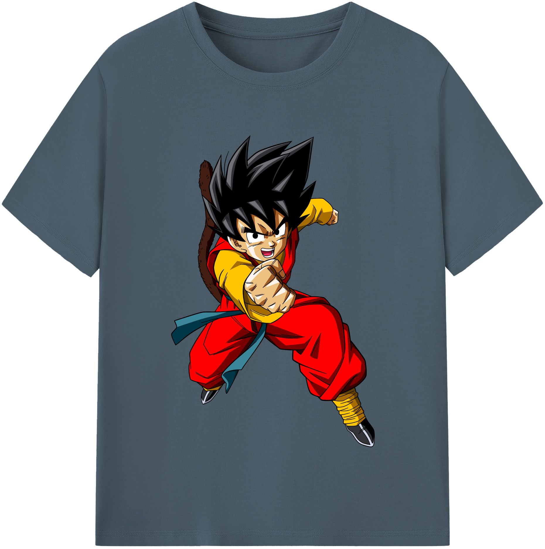 （画像用） ドラゴンボール 孫悟空（そん ごくう）Son Goku カカロット DRAGON BALL Kakarotto 綿100％半袖Tシャツ（フロントプリント）